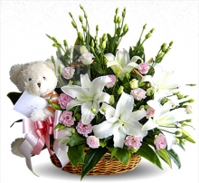 Lily Basket and Teddy