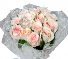 Bunch of 20 White Roses