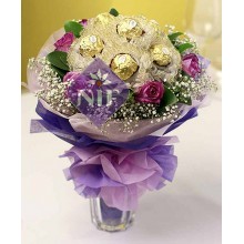 Bouquet of Roses and Chocolates
