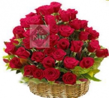 Basket of 40 Roses