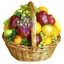 Basket of Mixed Fresh Fruits